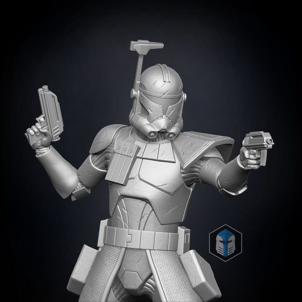Captain Rex Figurine - Pose 2 - 3D Print Files Fashion - Image 2