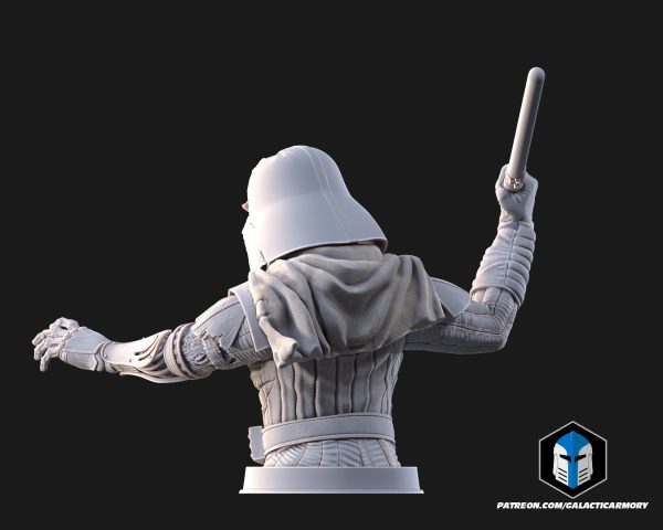 Damaged Darth Vader Bust - Pose 3 - 3D Print Files Online - Image 4