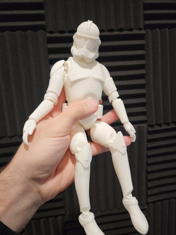Print-In-Place Articulated Clone Trooper Figurine - 3D Print Files Online now - Image 3