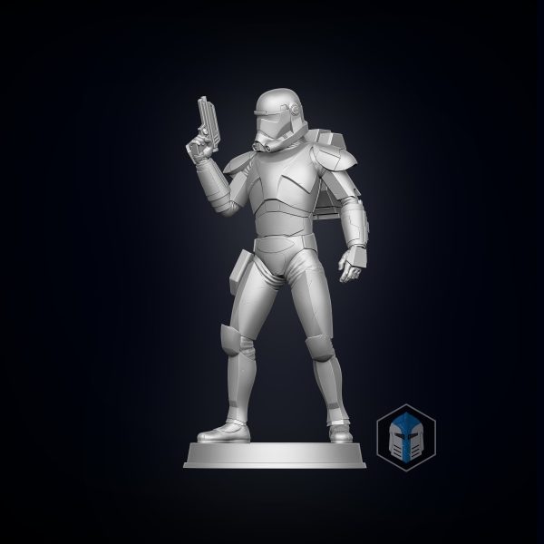 Bad Batch Hunter Figurine - Pose 1 - 3D Print Files For Discount - Image 4