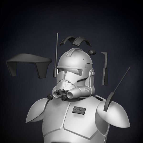 Animated Commander Cody Armor Accessories - 3D Print Files Sale - Image 5