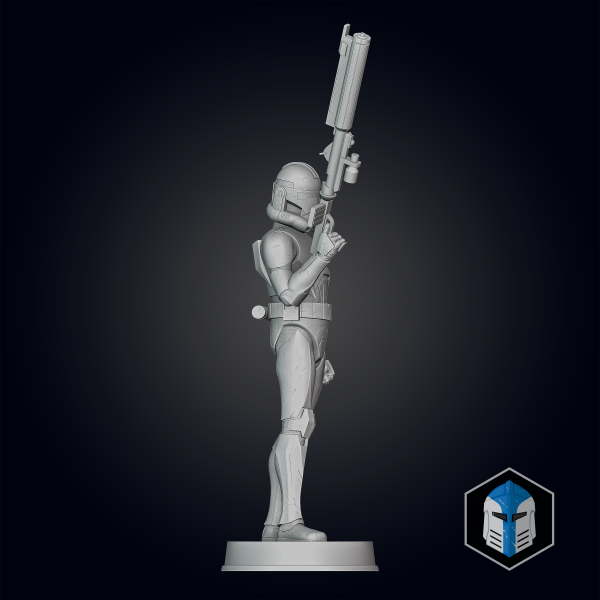 Animated Clone Trooper Grunt Figurine - Pose 6 - 3D Print Files For Cheap - Image 3