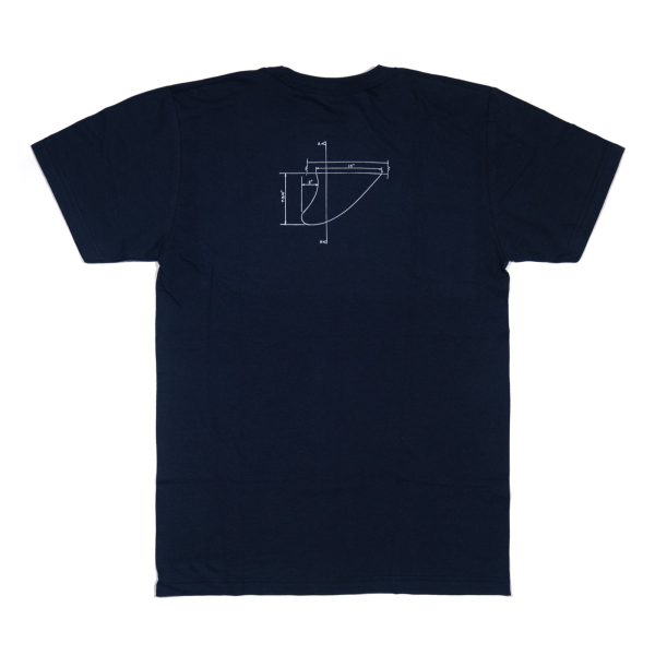THOMAS CAMPBELL LOG DIAGRAM TEE NAVY Sale - Image 2