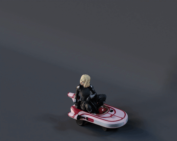Shin Hati on a Speeder - 3D Print Files For Cheap - Image 2