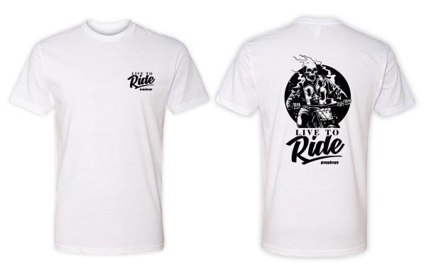Pinkbike  Live to Ride  T-Shirt For Sale - Image 3