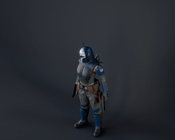 Bo Katan Figurine - Pose 1 - 3D Print Files For Cheap - Image 2