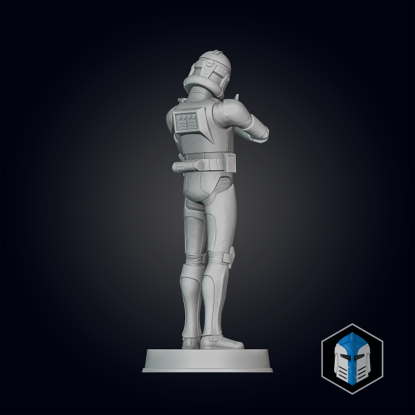 Animated Clone Trooper Grunt Figurine - Pose 5 - 3D Print Files Online now - Image 5