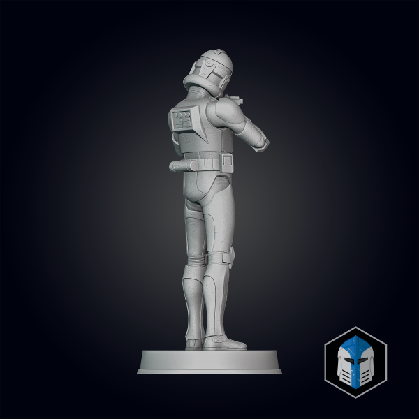 Animated Clone Trooper Grunt Figurine - Pose 2 - 3D Print Files on Sale - Image 5