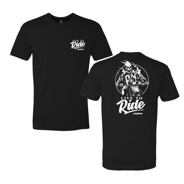 Pinkbike  Live to Ride  T-Shirt For Sale - Image 2