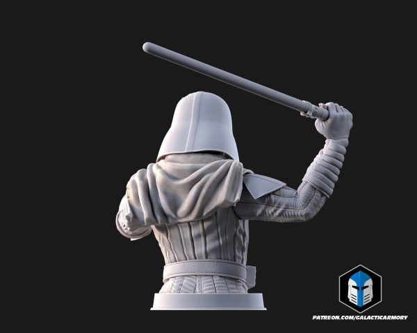 Damaged Darth Vader Bust - Pose 3 - 3D Print Files Online - Image 5