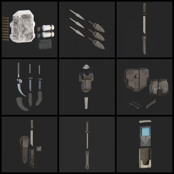Spartan Armor Accessories Bundle - 3D Print Files on Sale - Image 4