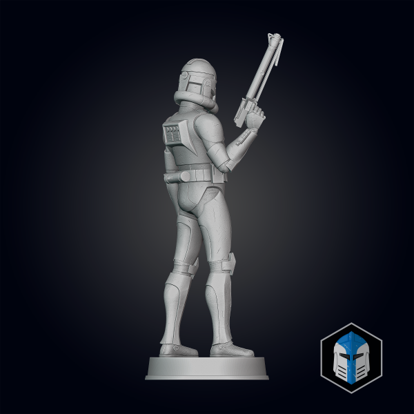 Animated Clone Trooper Grunt Figurine - Pose 3 - 3D Print Files Cheap - Image 5
