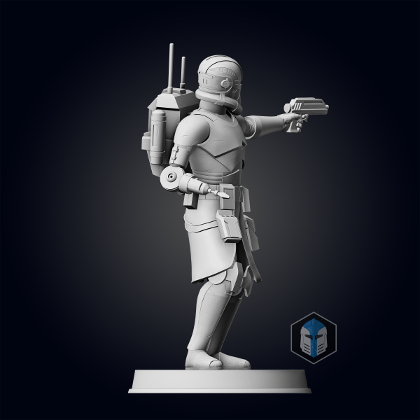 Bad Batch Echo Figurine - Pose 1 - 3D Print Files For Cheap - Image 3