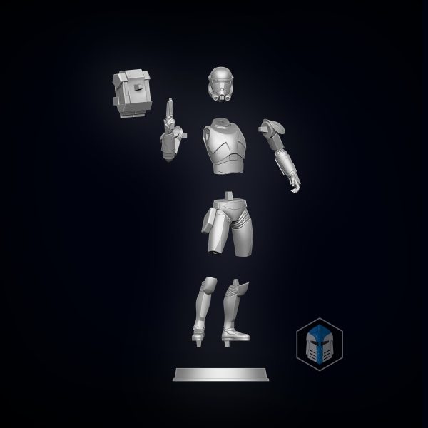 Bad Batch Hunter Figurine - BUNDLE - 3D Print Files Online Sale - Image 3
