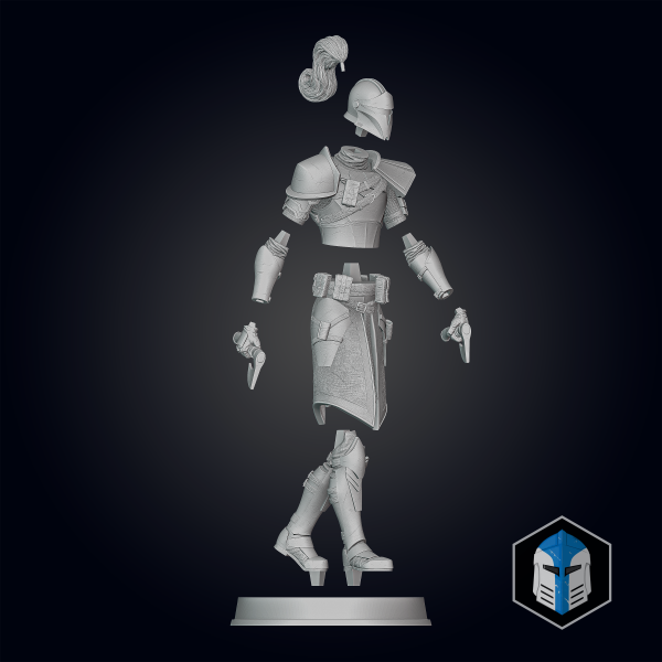 Medieval Captain Rex Figurine - Pose 1 - 3D Print Files For Discount - Image 2
