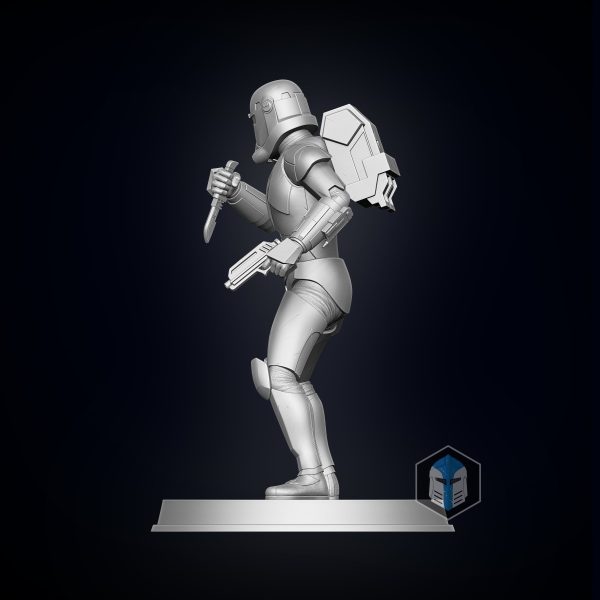 Bad Batch Hunter Figurine - Pose 4 - 3D Print Files Cheap - Image 5