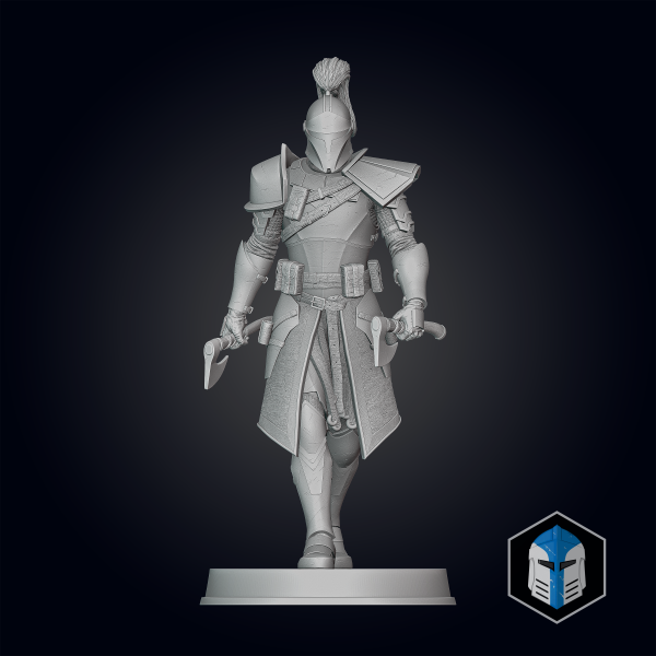 Medieval Captain Rex Figurine - Pose 1 - 3D Print Files For Discount