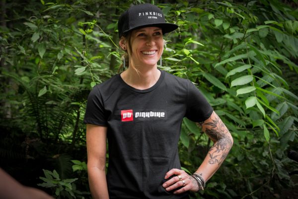 Pinkbike Women s Corporate Logo T-Shirt Hot on Sale - Image 3