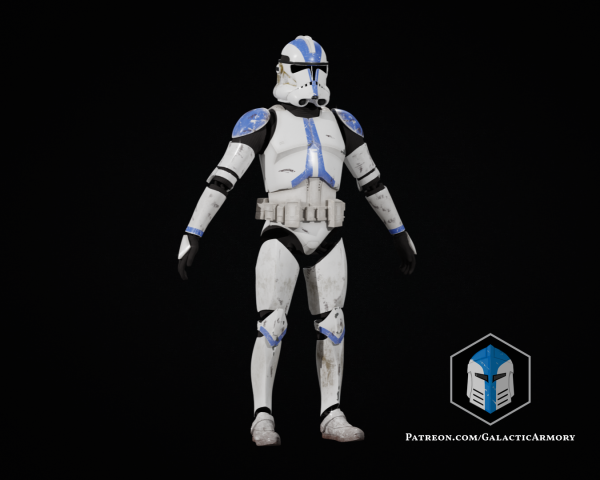 Print-In-Place Articulated Clone Trooper Figurine - 3D Print Files Online now - Image 5
