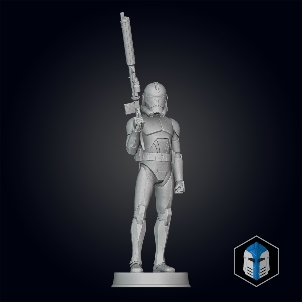 Animated Clone Trooper Grunt Figurine - Pose 6 - 3D Print Files For Cheap