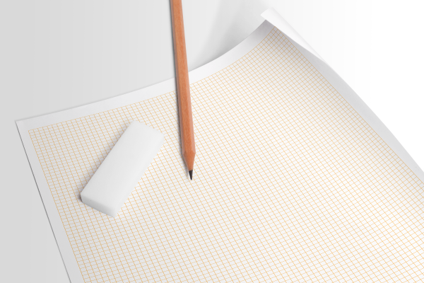 Design Ideation Grid Paper. ORANGE Grid. Premium Grid Paper. Creative Project.  (8.5  x 11 ) 1 8  Box Grid. LP-GRID-CP-OR Discount - Image 3