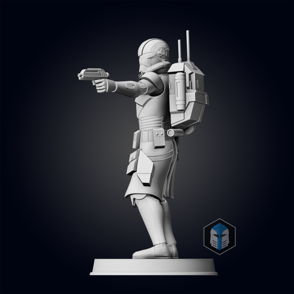 Bad Batch Echo Figurine - Pose 1 - 3D Print Files For Cheap - Image 4