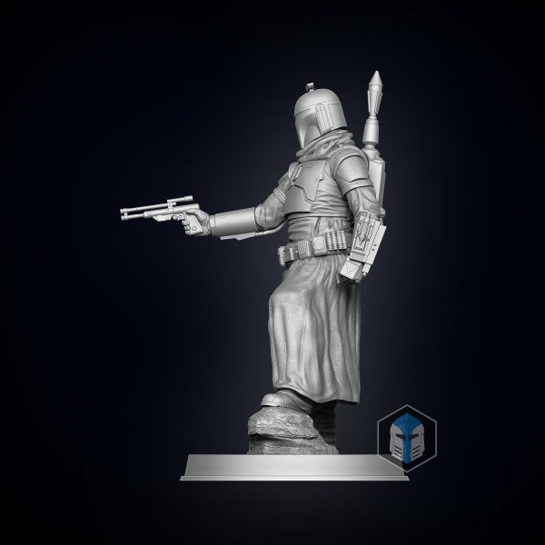 Boba Fett Figurine - Pose 4 - 3D Print Files Online Sale - Image 4