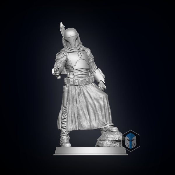 Boba Fett Figurine - Pose 4 - 3D Print Files Online Sale
