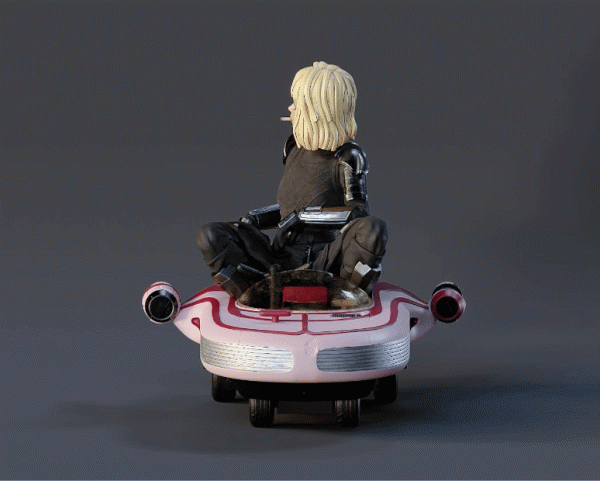 Shin Hati on a Speeder - 3D Print Files For Cheap