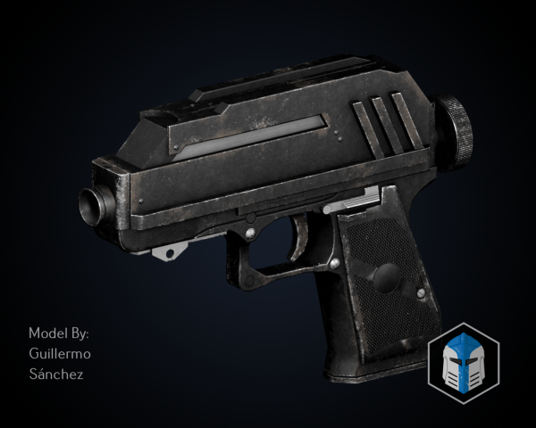 Clone Wars DC-17 Blaster Pistol - 3D Print Files Fashion - Image 2