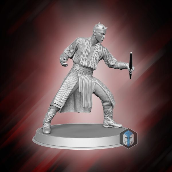 Darth Maul Figurine - Pose 2 - 3D Print Files Hot on Sale - Image 3