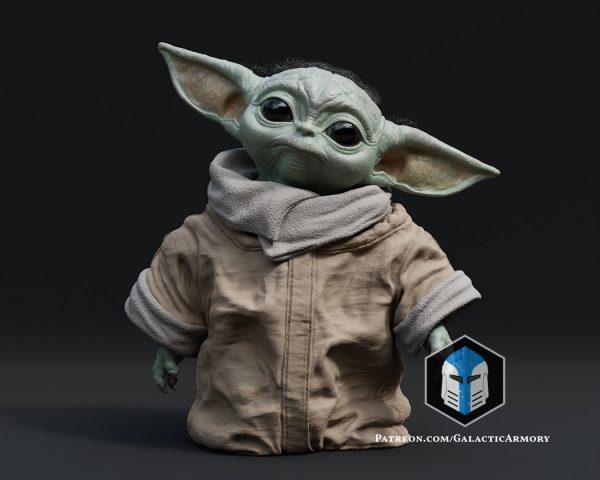 Grogu Figurine - Pose 1 - 3D Print Files Online now - Image 3