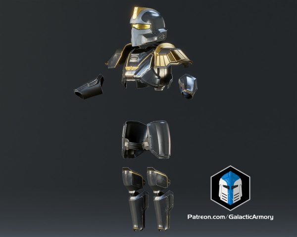 Helldivers 2 Armor - Hero of the Federation - 3D Print Files Fashion - Image 3