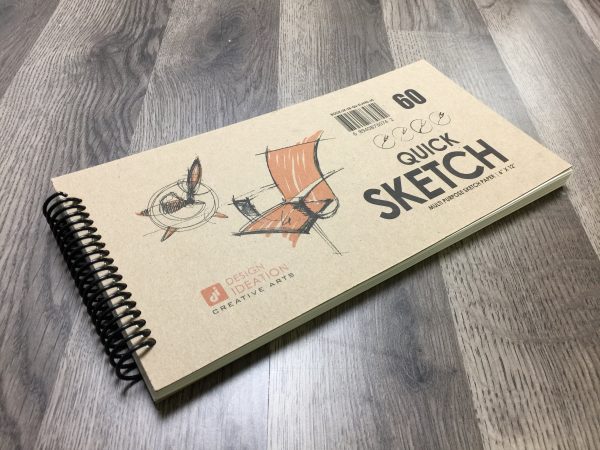 Design Ideation QUICK SKETCH Sketchbook : Multi-media Paper Book. (6  x 12 ) SB-LS Cheap