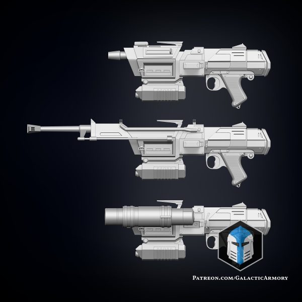 DC-17M Republic Commando Blaster - 3D Print Files Online Sale - Image 5