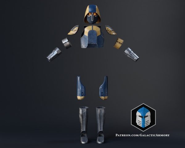 Coruscant Security Force Armor - 3D Print Files Fashion - Image 2