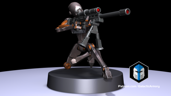 1:48 Scale Battle Droid Army - BX Commando Droids - 3D Print Files Online Sale - Image 3