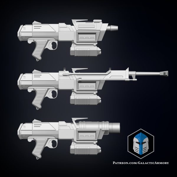 DC-17M Republic Commando Blaster - 3D Print Files Online Sale - Image 4