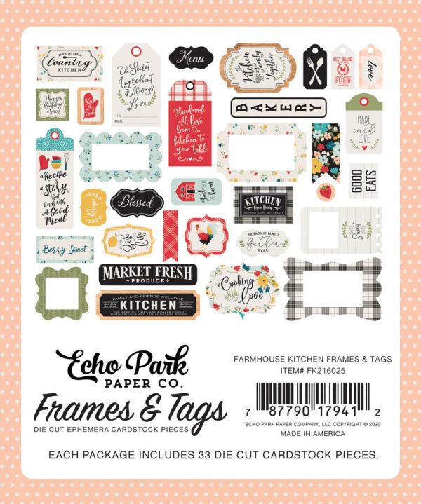 FARMHOUSE KITCHEN Frames & Tags - Echo Park Supply - Image 2