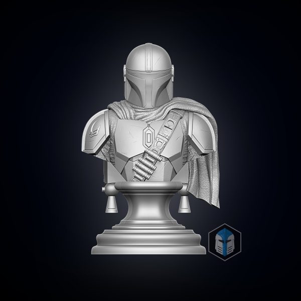 Mando Bust - 3D Print Files Online Hot Sale - Image 2