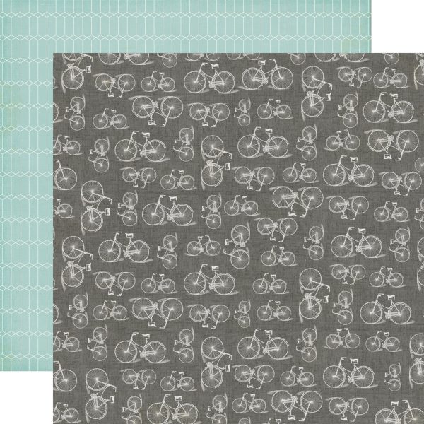 BICYCLES - 12x12 Double-Sided Patterned Paper - Echo Park Cheap