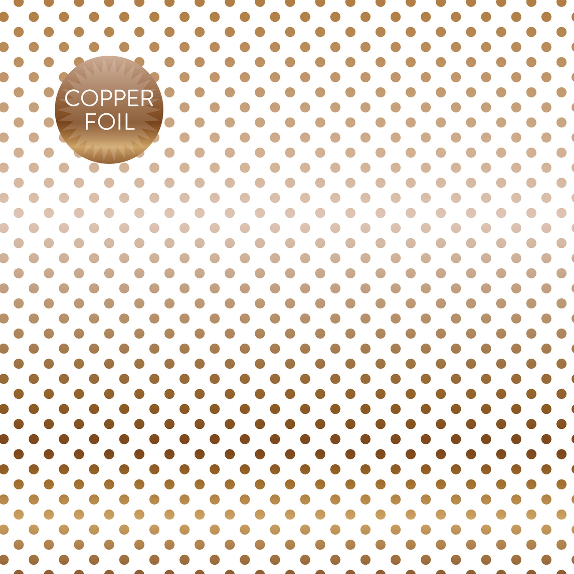 WHITE COPPER FOIL DOT – Dots & Stripes 12×12 Cardstock Carta Bella Hot on Sale