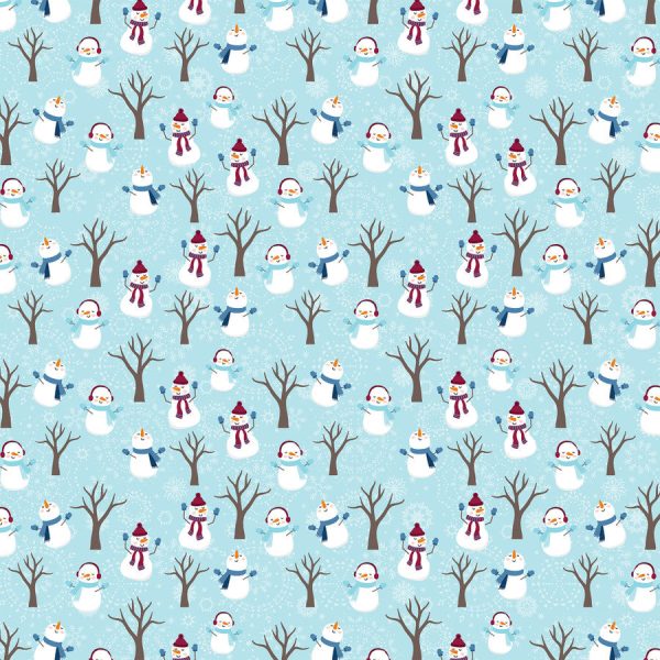 SNOWMAN FUN - 12x12 Double-Sided Patterned Paper - Echo Park Online Sale - Image 3