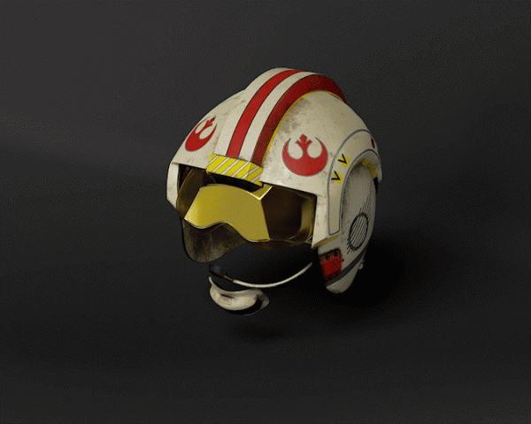 Rebel Pilot Helmet - 3D Print Files Online Sale - Image 2