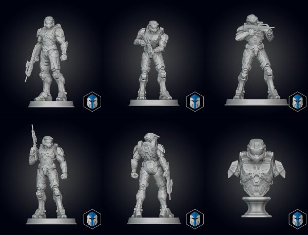 Infinite Master Chief Figurine - BUNDLE - 3D Print Files Fashion
