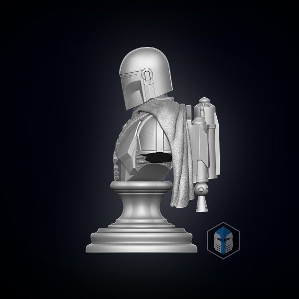 Mando Bust - 3D Print Files Online Hot Sale - Image 4