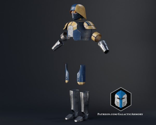 Coruscant Security Force Armor - 3D Print Files Fashion - Image 4