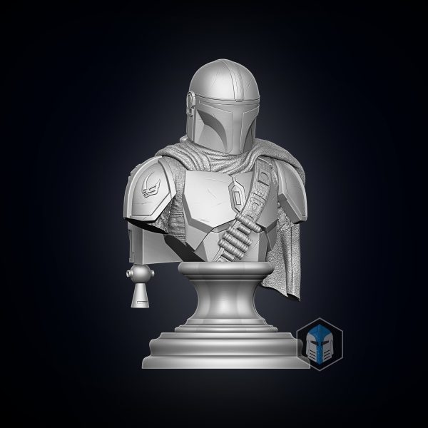 Mando Bust - 3D Print Files Online Hot Sale - Image 3