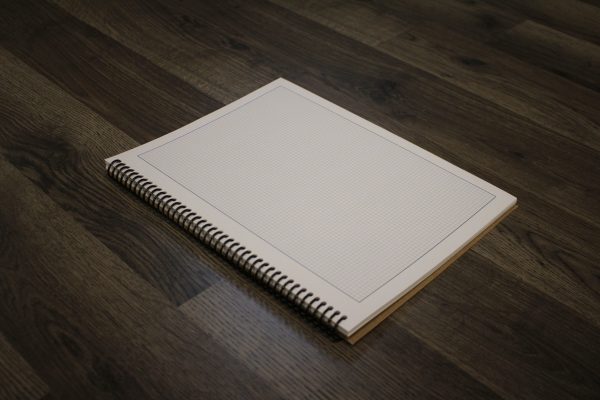 Orange Media GRID Sketchbook. Spiral Bound. Left Spine. Multi-Media. (8.5  x 11 ) 1 8  BOX. (GREY). SB-2550-LS Cheap - Image 5