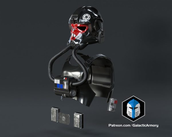 Tie Fighter Pilot Armor - 3D Print Files For Discount - Image 3